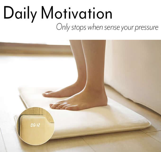 Mat/Rug Pressure Sensitive Alarm Clock