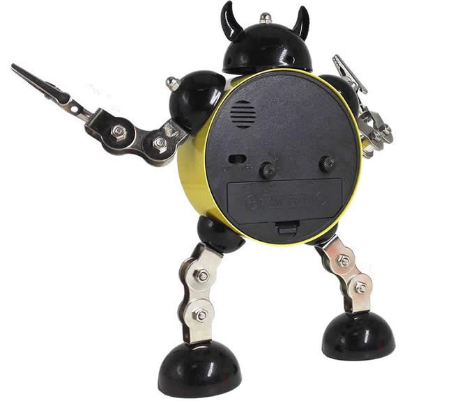  Metal Robot Alarm Clock