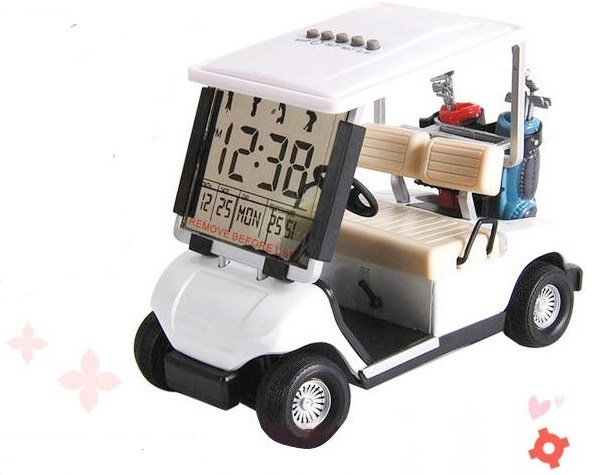 Golf Cart Clock-cool stuff