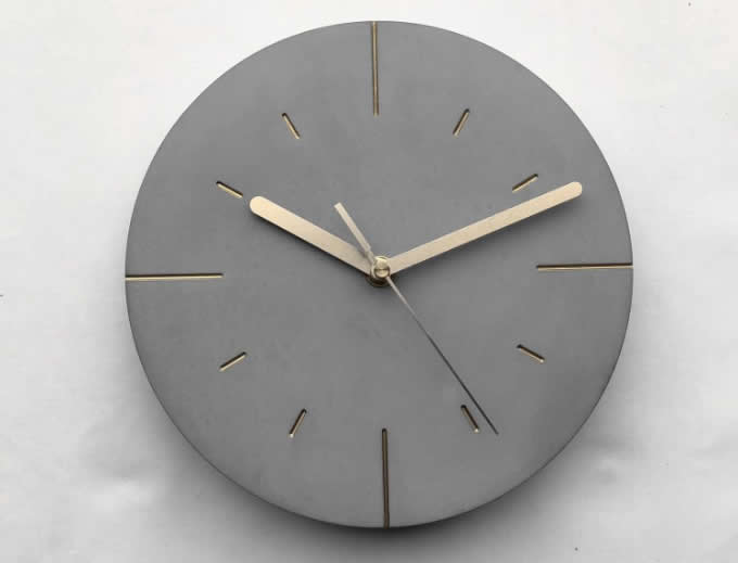  Modern Concrete Wall Clock