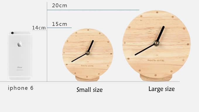 Modern Style Wooden Table Clock  