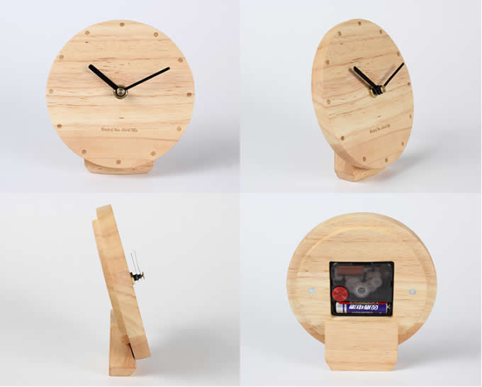 Modern Style Wooden Table Clock  
