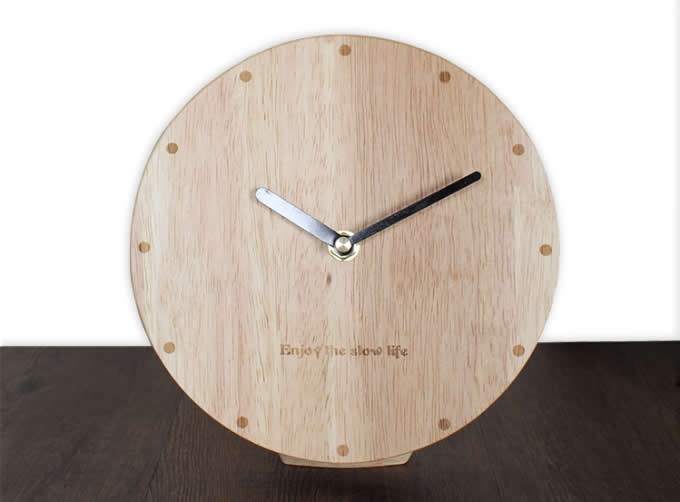 Modern Style Wooden Table Clock  