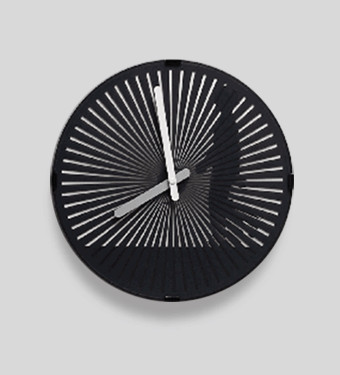 Motion Clock-Modern Black Large Big Atomic Analog Decorative Wall Clock