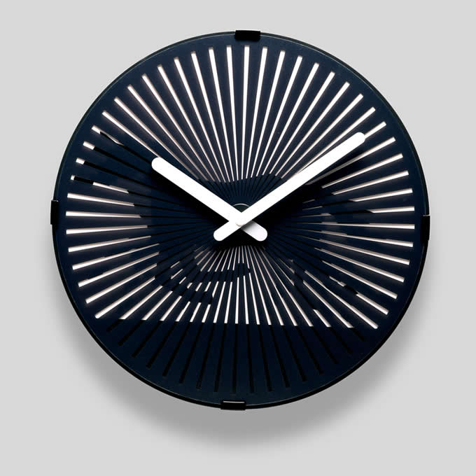 Motion Clock-Modern Black Large Big Atomic Analog Decorative Wall Clock