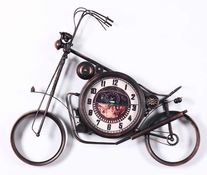Motorcycle Wheel wall clock