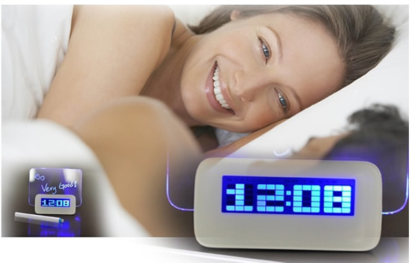 Multifunctional fluorescent message board clock