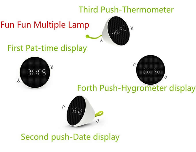  Multiple  LED Night Light Digital Alarm Clock
