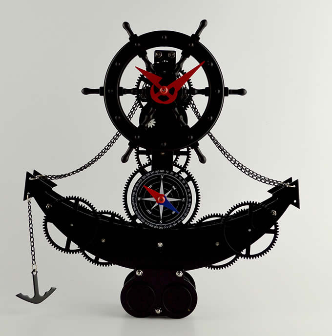   Pirate Ship Gear Clock