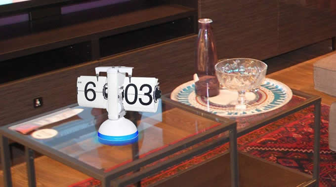  Retro Scale Auto Led Flip Clock With Voice Control LED Nightlight 