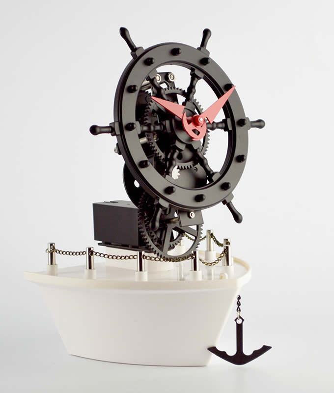   Sailboat Gear  Clock