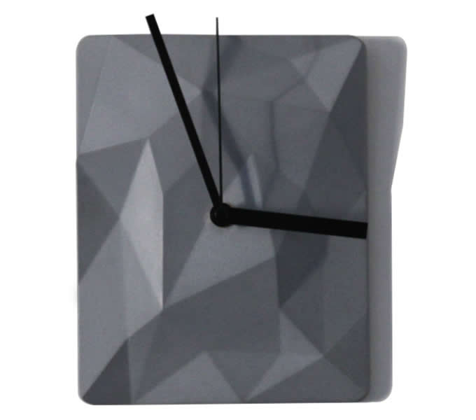  Solid Concrete Geometric Desk Clock