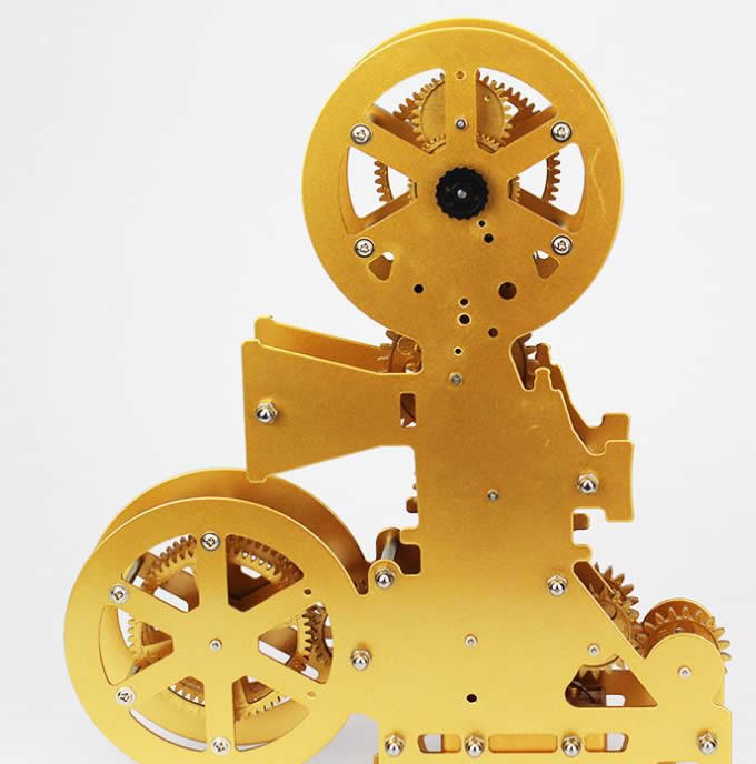   Vintage Film Movie Projector Tabletop Gear Clock