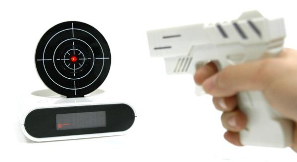 Gun O'Clock shooting alarm clock-cool stuff