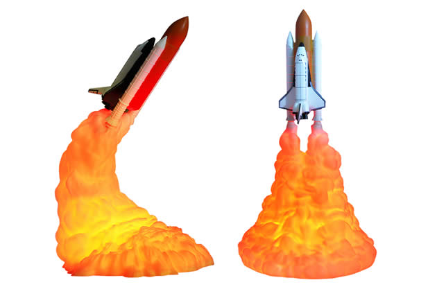 Creative rocket launch led night light desktop decoration aerospace lamp