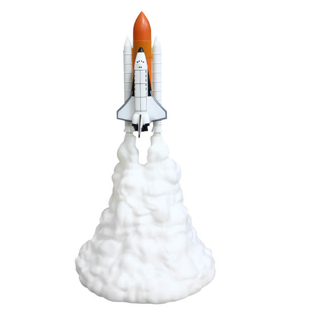 Creative rocket launch led night light desktop decoration aerospace lamp