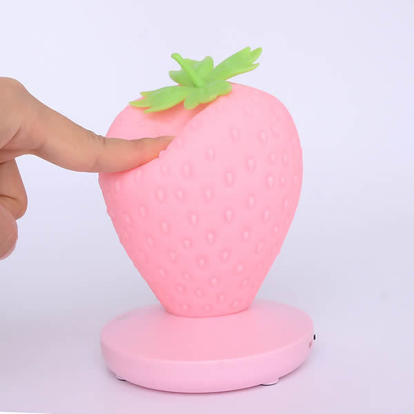 Beautiful Strawberry Night Light USB Charging Lamp