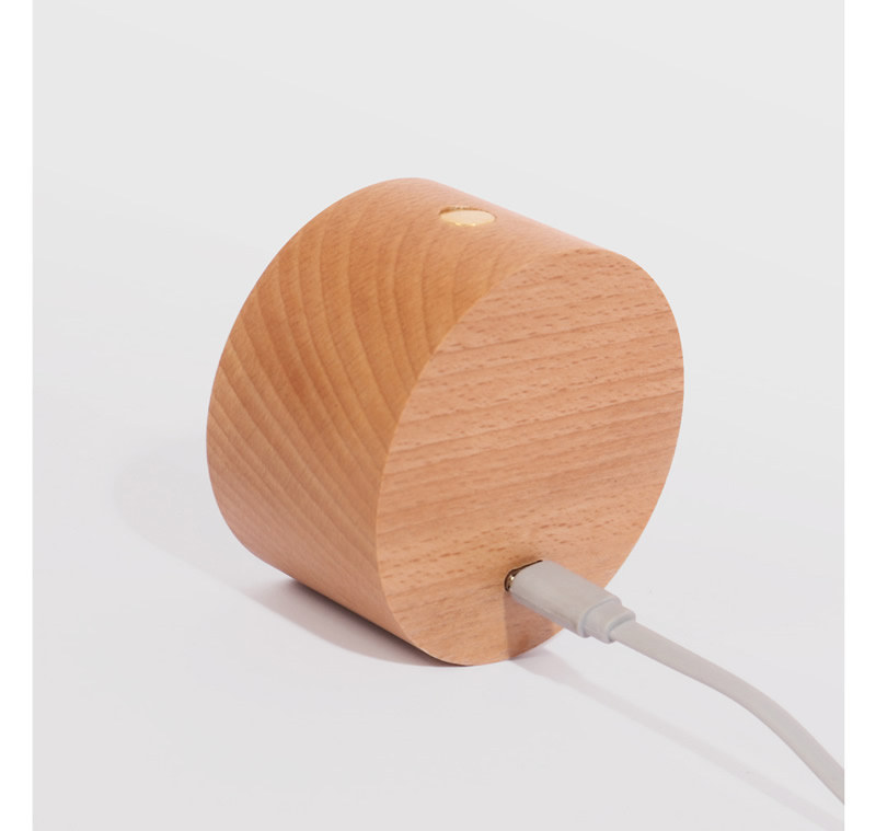 Minimalist Magnetic Wooden Wall Lamp