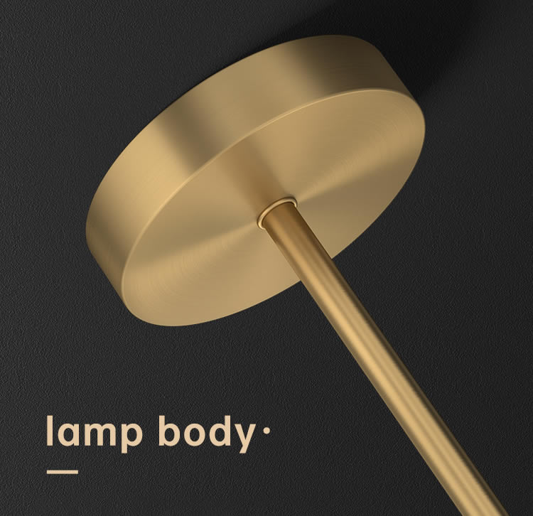 Minimalist Pure Copper Led Desk Lamp With Adjustable Angle