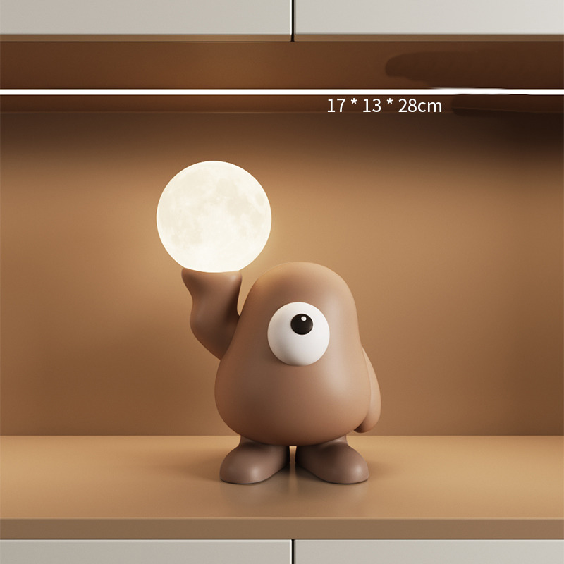 Playful Big-Eyed Character Decorative Night Light