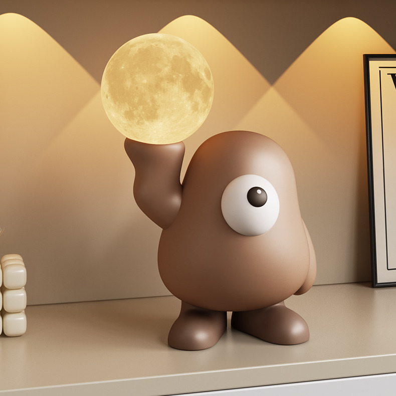 Playful Big-Eyed Character Decorative Night Light