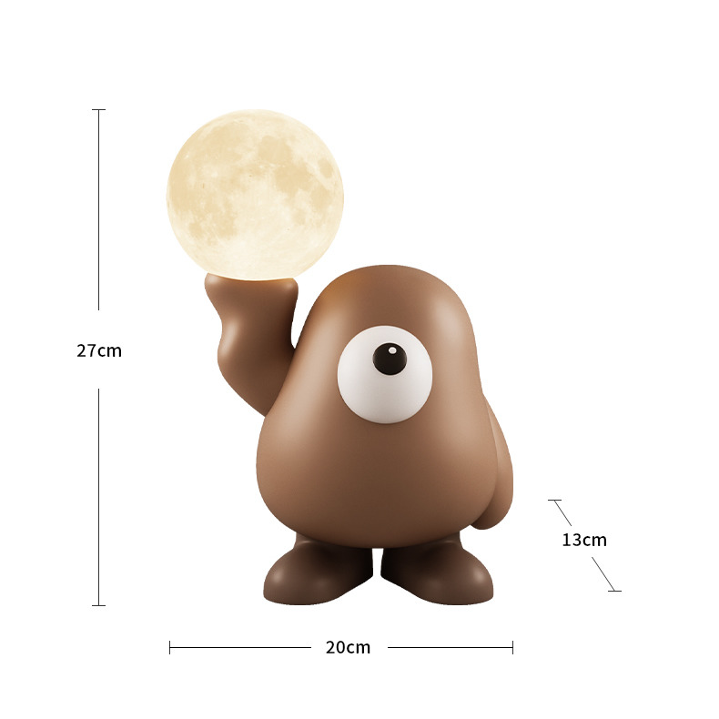 Playful Big-Eyed Character Decorative Night Light