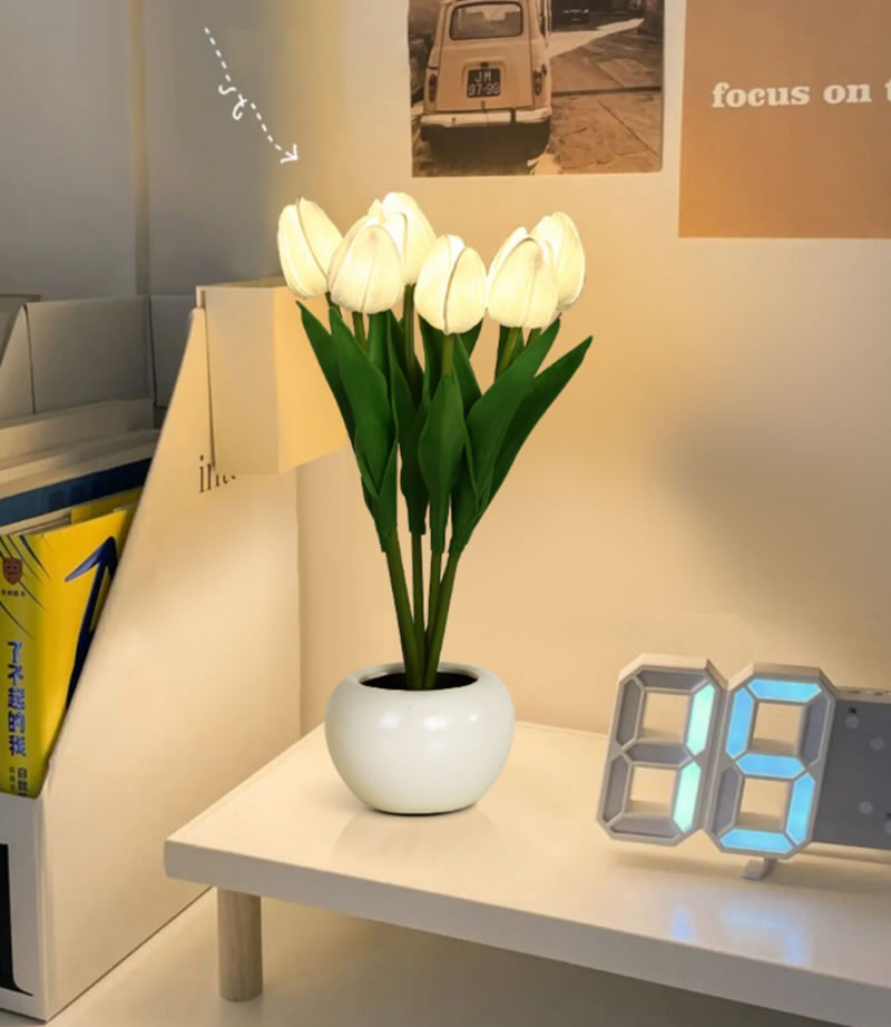 Tulip Night Light, Bedside Decorative Lamp