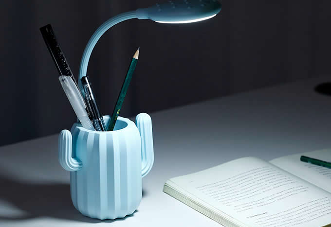   Cactus LED Desk Night Light Pen Holder