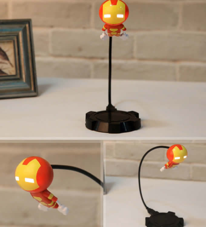 Cartoon  USB Rechargeable Tansform Freak LED Table Lamp