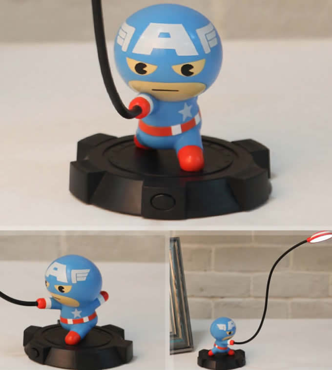 Cartoon  USB Rechargeable Tansform Freak LED Table Lamp