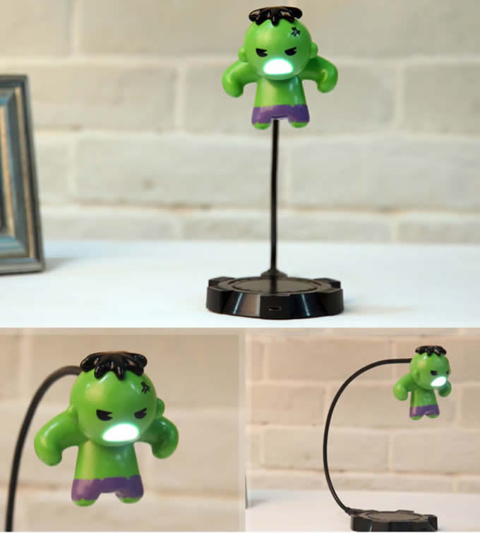 Cartoon  USB Rechargeable Tansform Freak LED Table Lamp