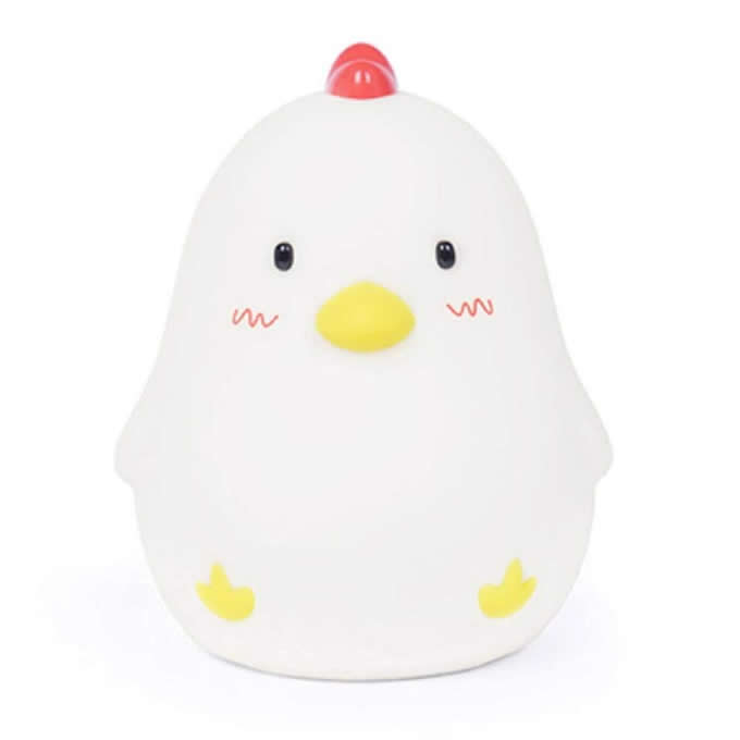 Chicken Adjustable Brightness Night Light Bedside Headlight Lamp Wake Up Alarm Clock