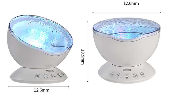Colorful Mini Waves Night Light With Remote Control