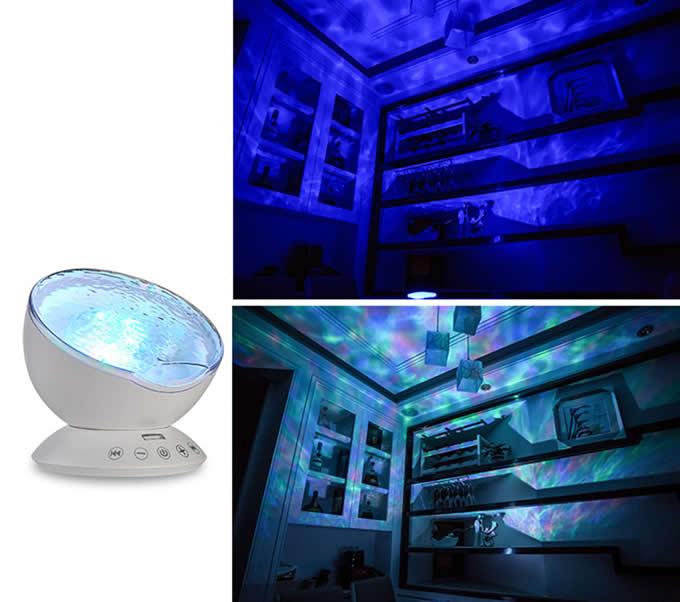 Colorful Mini Waves Night Light With Remote Control
