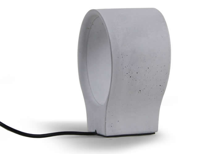   Concrete Finish USB Cement Table lamp 