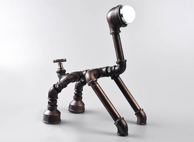 Creative Handmade Metal Table Lamp