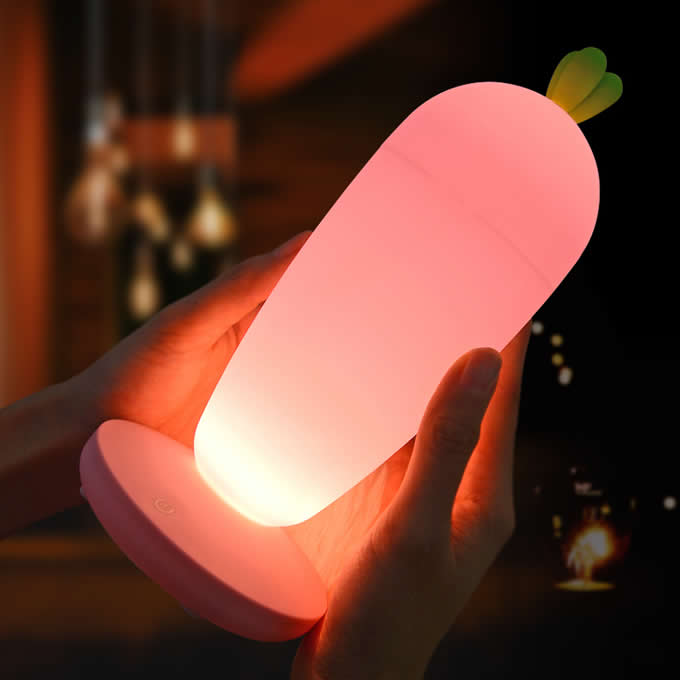 Cute Carrot Rechargeable Night Light