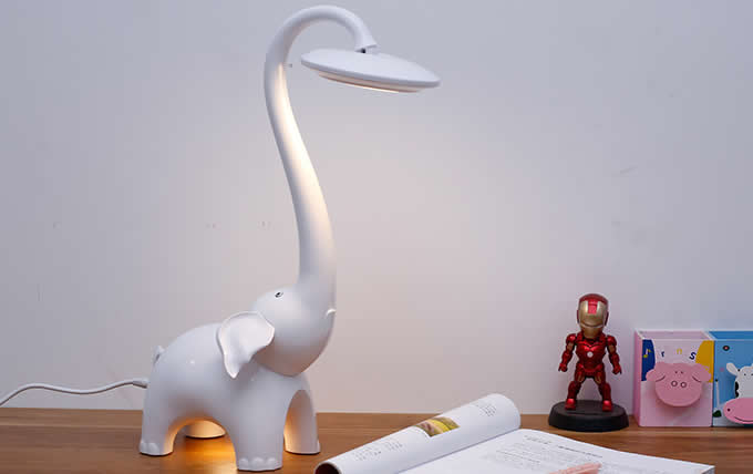 Cute Elephant  Night Lights Flexible Angles Desk Lamp