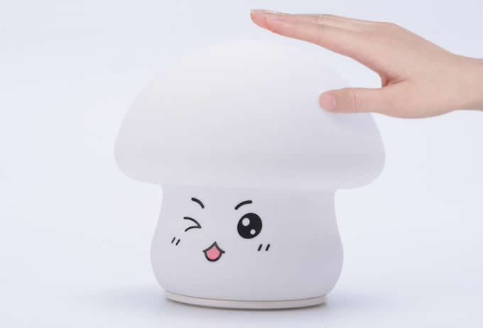 Cute Mushroom USB Rechargeable Children Night Light