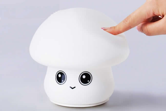 Cute Mushroom USB Rechargeable Children Night Light