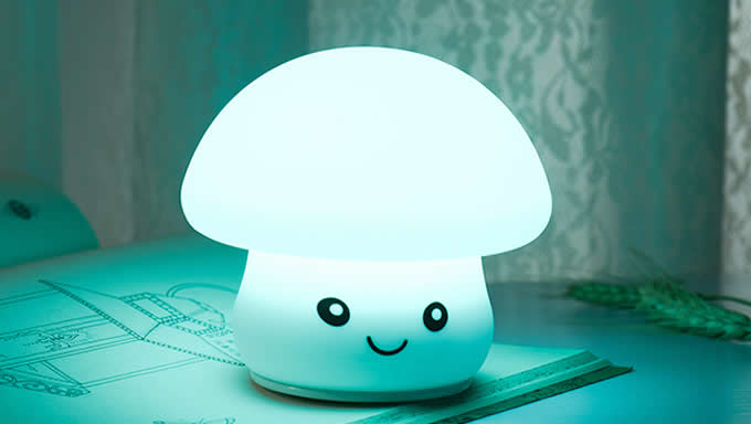 Cute Mushroom USB Rechargeable Children Night Light