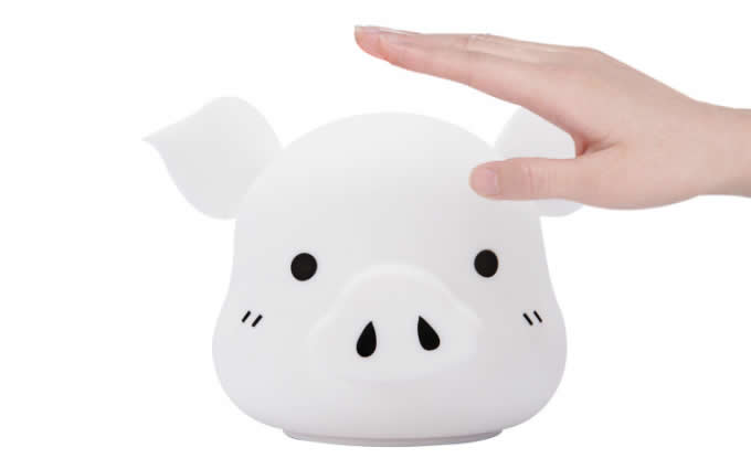 Cute Pig USB Rechargeable Children Night Light