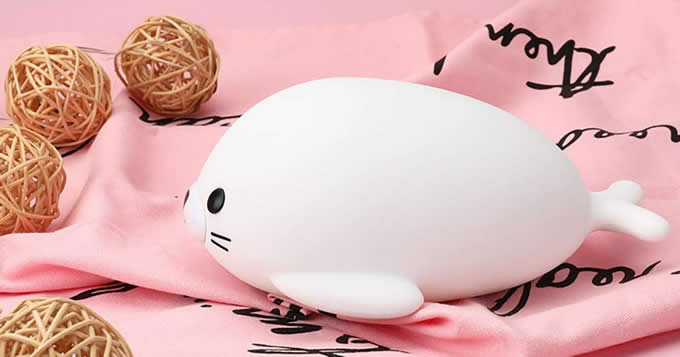 Cute Seal USB Rechargeable Children Night Light