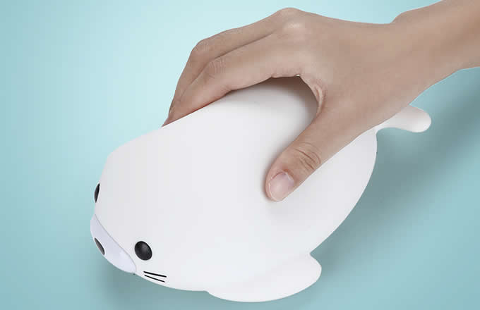 Cute Seal USB Rechargeable Children Night Light