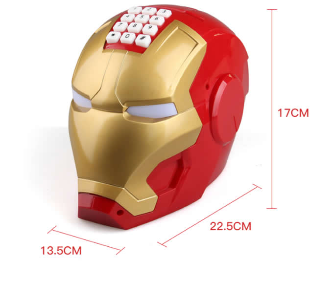   Talking Iron Man Mask LED Night Light With Piggy Bank