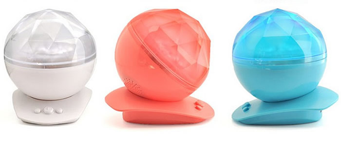 Fashion Diamond Color Changing Projection Lamp 