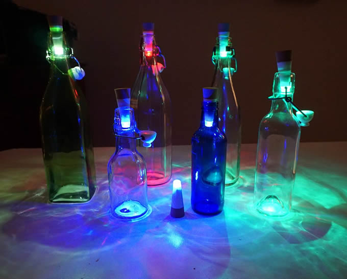  Glowing Led Bottle Cap Lamp