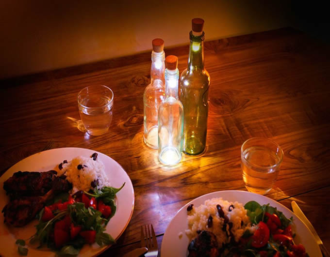  Glowing Led Bottle Cap Lamp