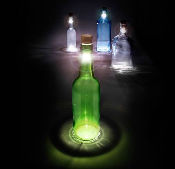  Glowing Led Bottle Cap Lamp