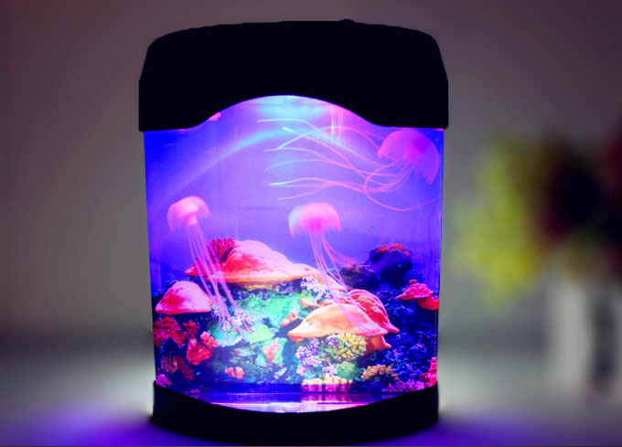 Glowing Effect Artificial Jellyfish Aquarium 